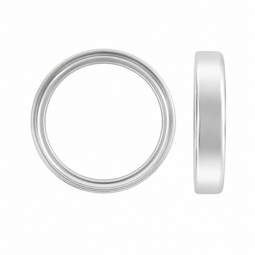 Myron Toback Inc. Sterling Silver / Open / 5MM Round Bezel Round Bezel