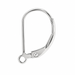Sterling Silver Plain Lever Back with Ring Plain Lever Back with Ring