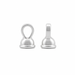 Myron Toback Inc. Sterling Silver Round End Cap Round End Cap