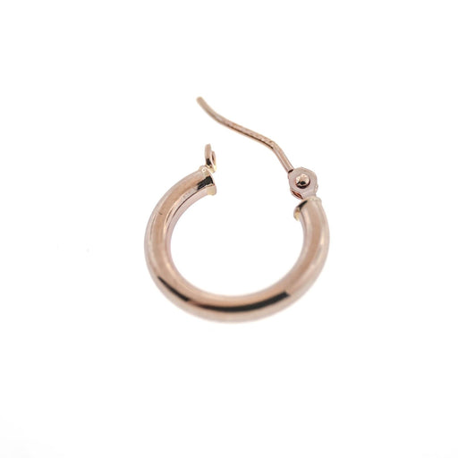 14K Pink 13MM Hoop Earring  Myron Toback Inc. 14K Pink 13MM Hoop Earring