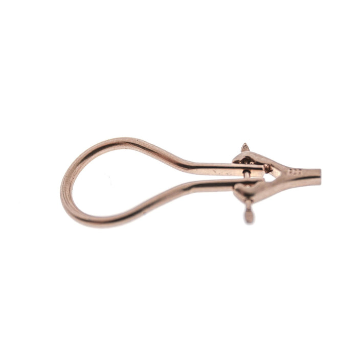 14K Pink 17.6MM Large Omega Clip Earring  Myron Toback Inc. 14K Pink 17.6MM Large Omega Clip Earring