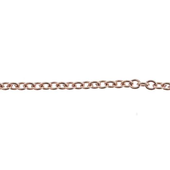 Myron Toback Inc. 14K Pink 2.2MM Open Cable Chain