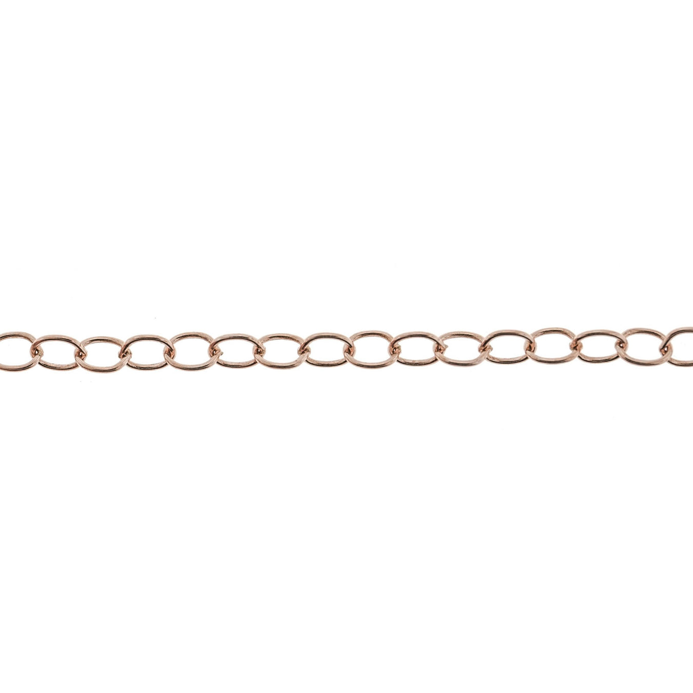 14K Pink 2.5 MM Cable Chain  Myron Toback Inc. 14K Pink 2.5 MM Cable Chain