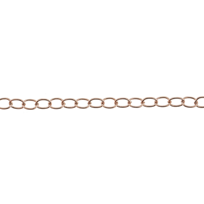 Myron Toback Inc. 14K Pink 2.5 MM Cable Chain