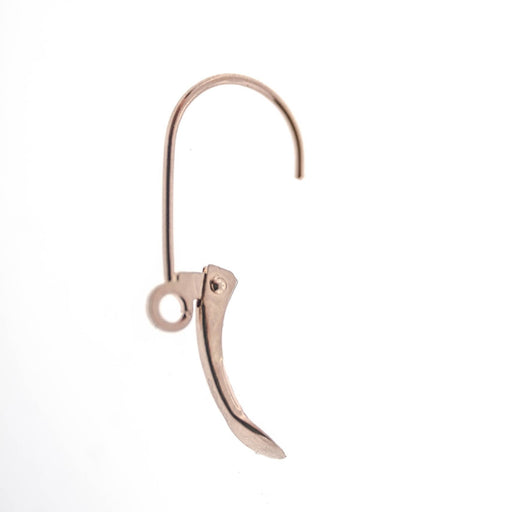 14K Pink Plain Light Weight Lever Back  Myron Toback Inc. 14K Pink Plain Light Weight Lever Back