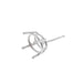 14K White 4 Prong Oval Basket Earring  Myron Toback Inc. 14K White 4 Prong Oval Basket Earring