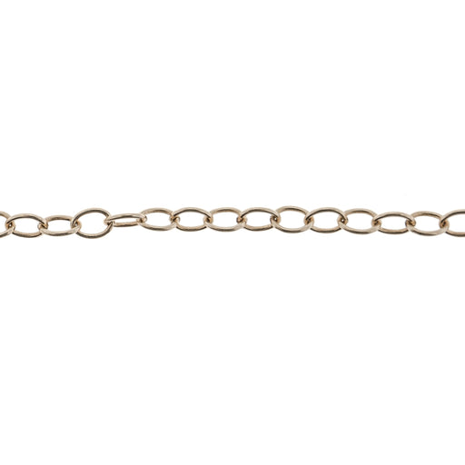 Myron Toback Inc. 14K Yellow 2.5MM Open Cable Chain