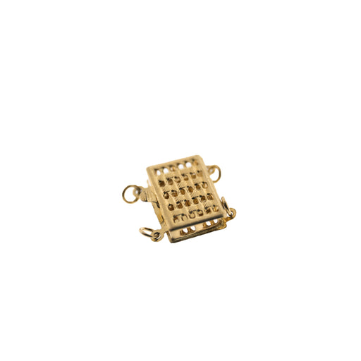 14K Yellow 2 Strand Pearl Clasp  Myron Toback Inc. 14K Yellow 2 Strand Pearl Clasp