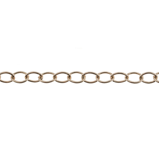 Myron Toback Inc. 14K Yellow 3.2MM Open Cable Chain