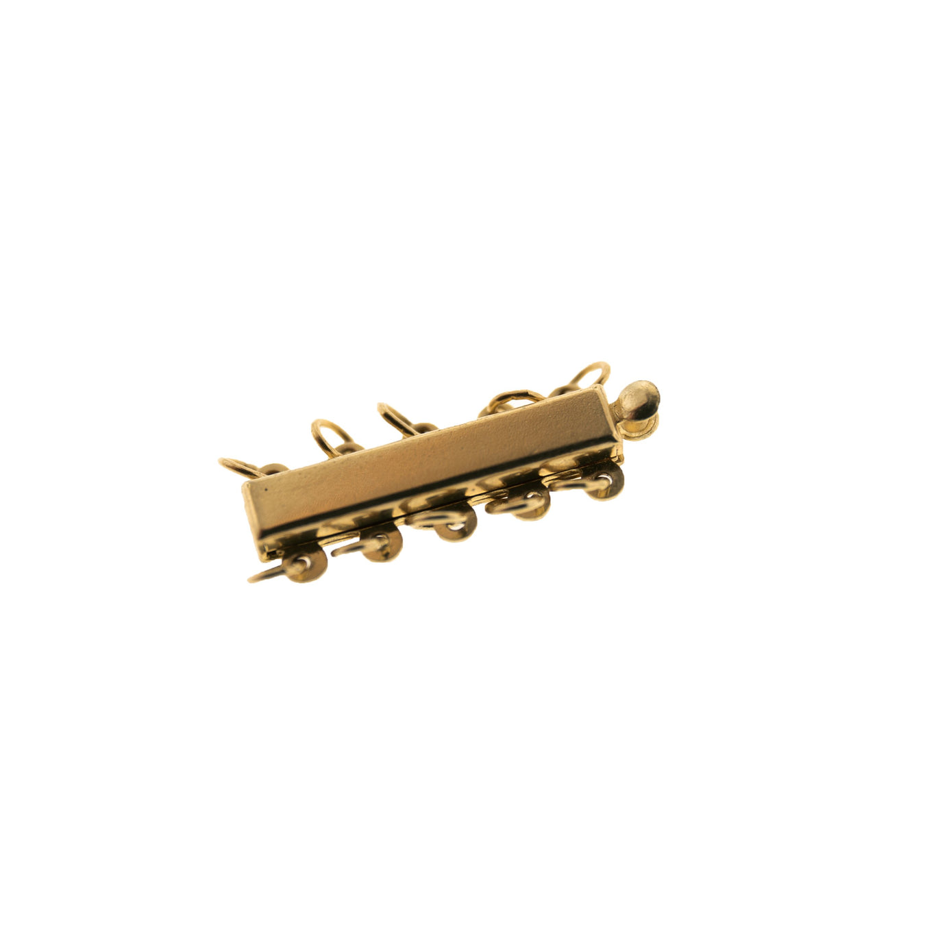 14K Yellow 5 Strand Bayonet Clasp  Myron Toback Inc. 14K Yellow 5 Strand Bayonet Clasp