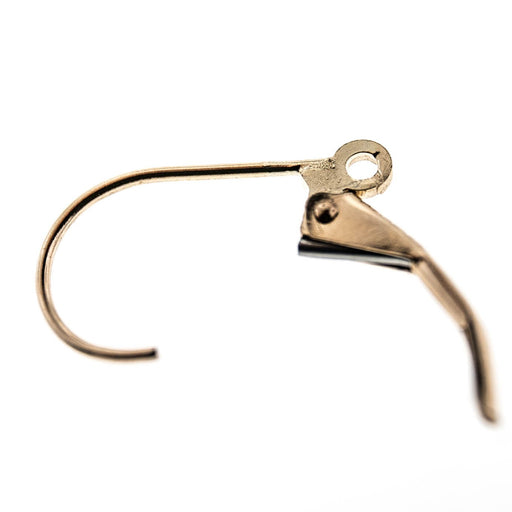 14K Yellow Earring Lever Back with Open Back  Myron Toback Inc. 14K Yellow Earring Lever Back with Open Back