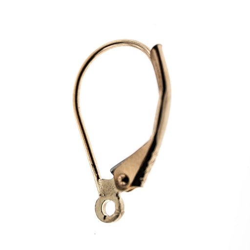 14K Yellow Earring Lever Back with Open Back  Myron Toback Inc. 14K Yellow Earring Lever Back with Open Back