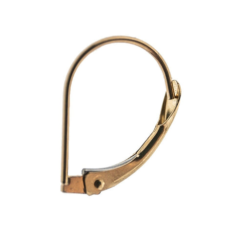 14K Yellow Plain Lever Back with No Ring  Myron Toback Inc. 14K Yellow Plain Lever Back with No Ring