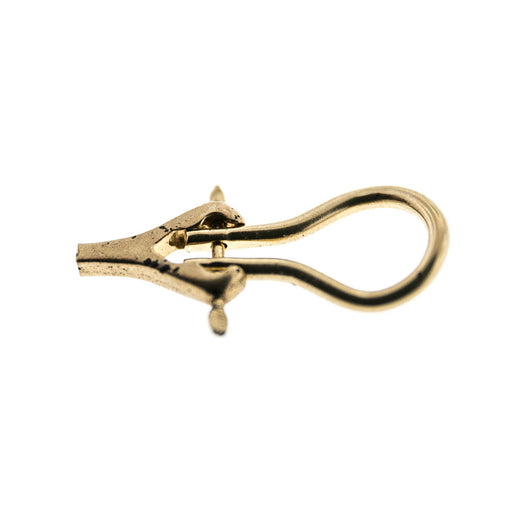 14K Yellow Small Omega Clip Earring  Myron Toback Inc. 14K Yellow Small Omega Clip Earring