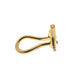 14K Yellow Small Omega Clip Earring  Myron Toback Inc. 14K Yellow Small Omega Clip Earring