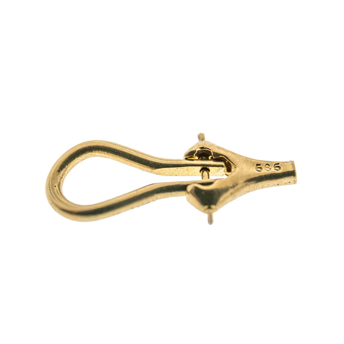Myron Toback Inc. 14K Yellow Small Omega Clip Earring