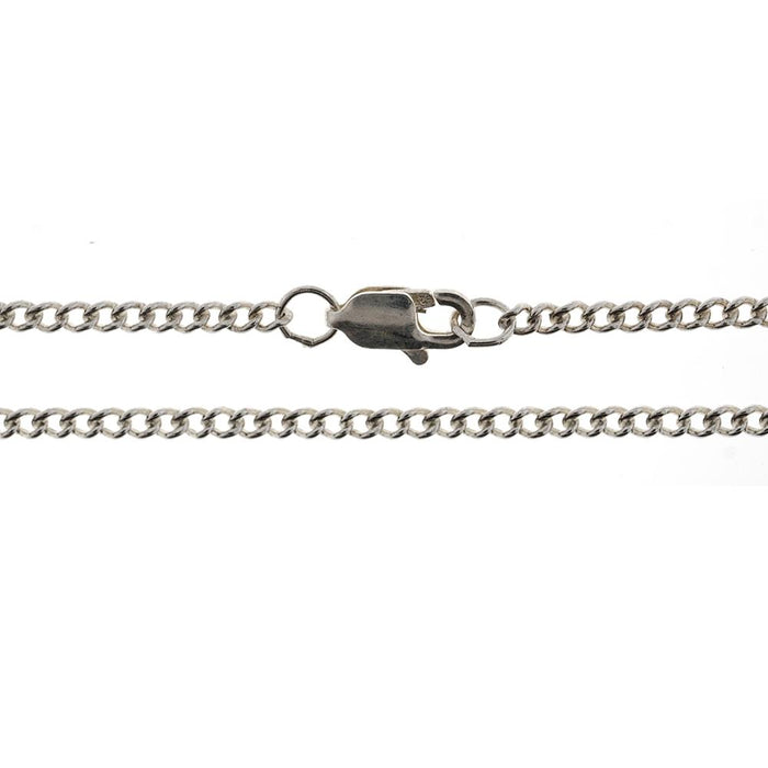 Sterling Silver 1.8MM Finished Curb/Cuban Chain  Myron Toback Inc. Sterling Silver 1.8MM Finished Curb/Cuban Chain