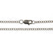 Sterling Silver 1.8MM Finished Curb/Cuban Chain  Myron Toback Inc. Sterling Silver 1.8MM Finished Curb/Cuban Chain