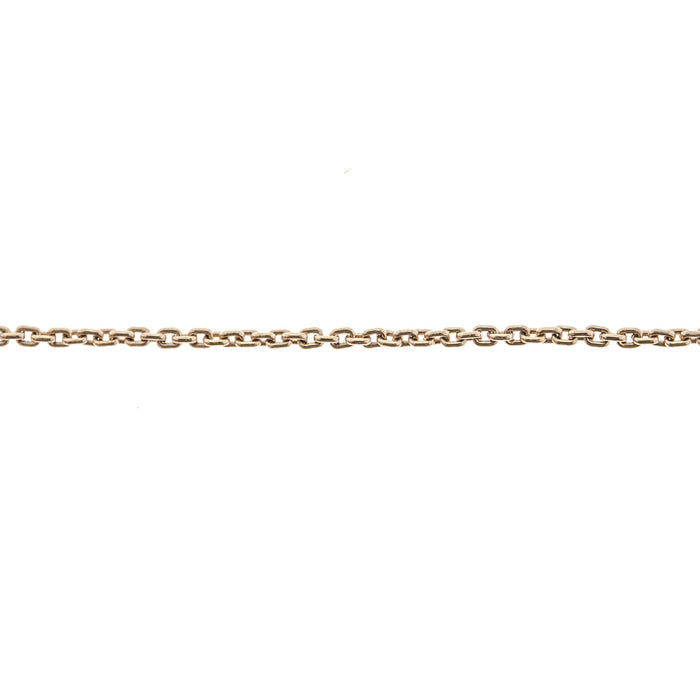 18K Pink 1.3MM Trace Rectangle Chain  Myron Toback Inc. 18K Pink 1.3MM Trace Rectangle Chain