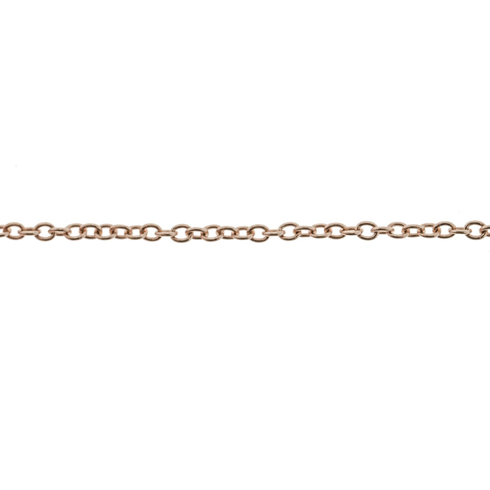 18K Pink 1.5MM Cable Chain  Myron Toback Inc. 18K Pink 1.5MM Cable Chain