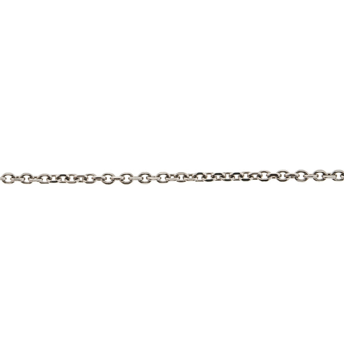 18K White Diamond Cut Cable Chain  Myron Toback Inc. 18K White Diamond Cut Cable Chain