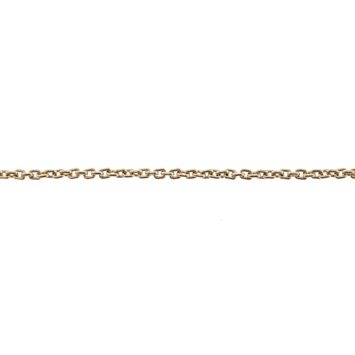 18K Yellow 1.2MM Rectangle Cable Chain  Myron Toback Inc. 18K Yellow 1.2MM Rectangle Cable Chain