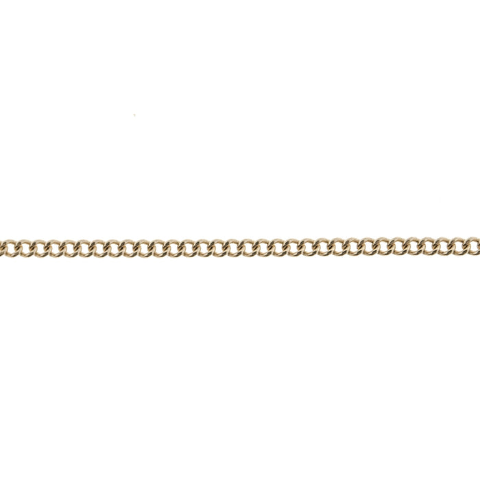 18K Yellow 1.4MM Flat Curb Chain  Myron Toback Inc. 18K Yellow 1.4MM Flat Curb Chain