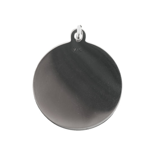 Sterling Silver Round Disc Tag  Myron Toback Inc. Sterling Silver Round Disc Tag