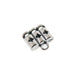 Sterling Silver Fancy Slider Bead with Ring  Myron Toback Inc. Sterling Silver Fancy Slider Bead with Ring