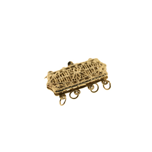 14K Yellow Filigree Lock  Myron Toback Inc. 14K Yellow Filigree Lock