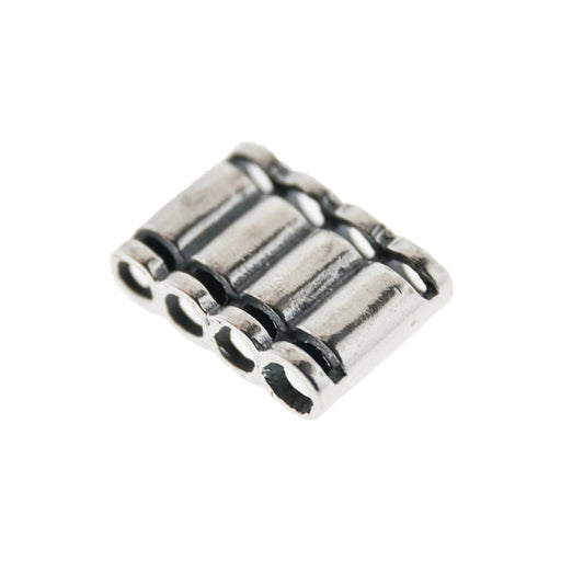 Sterling Silver Plain Slider Bead  Myron Toback Inc. Sterling Silver Plain Slider Bead