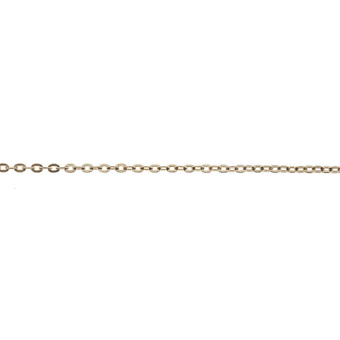 14/20 Yellow Gold-Filled 0.9MM Flat Cable Chain  Myron Toback Inc. 14/20 Yellow Gold-Filled 0.9MM Flat Cable Chain