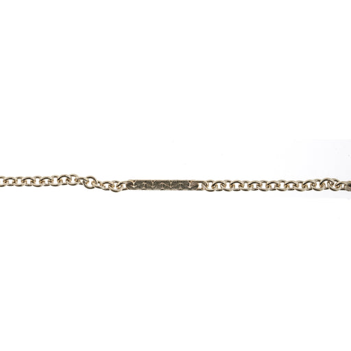 Myron Toback Inc. Gold Filled 1.2MM Cable Chain with Flat Bar