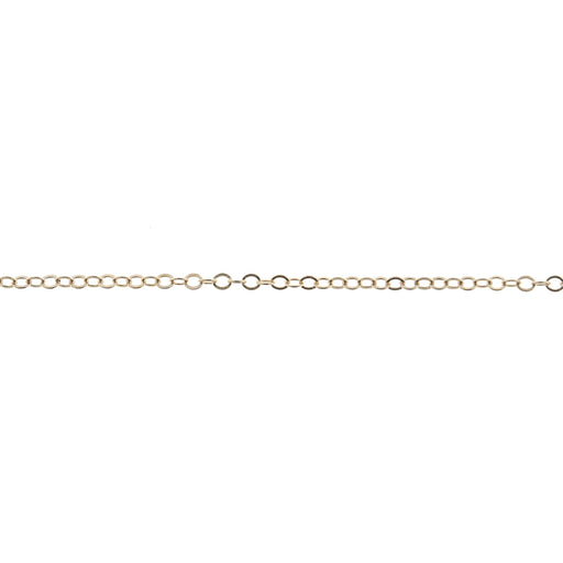 14/20 Yellow Gold-Filled 1.2MM Flat Cable Chain  Myron Toback Inc. 14/20 Yellow Gold-Filled 1.2MM Flat Cable Chain