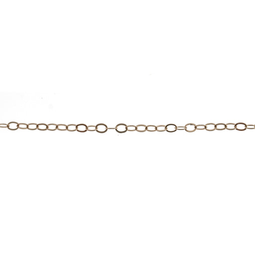 Myron Toback Inc. Gold Filled 1.2MM Flat Open Cable Chain