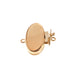 Myron Toback Inc. Gold Filled 1 Strand Filigree Oval Solid Lock