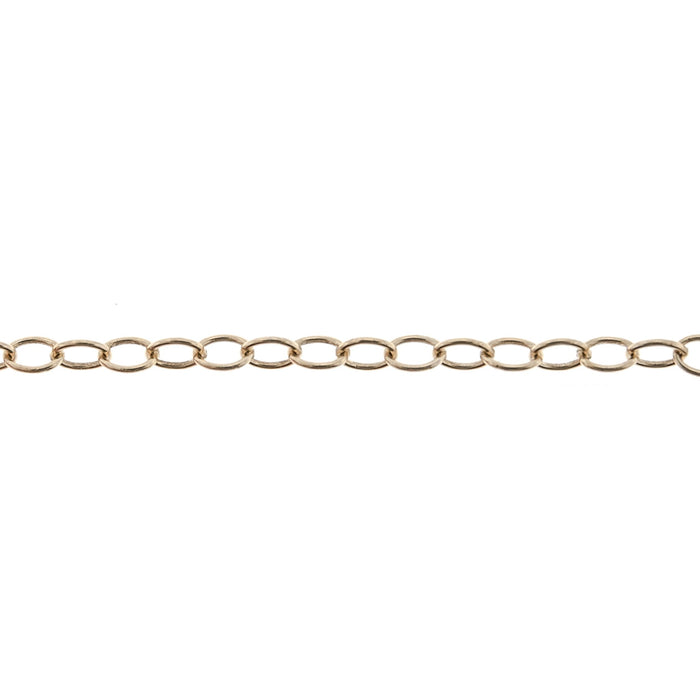 14/20 Yellow Gold-Filled 2.5MM Cable Chain  Myron Toback Inc. 14/20 Yellow Gold-Filled 2.5MM Cable Chain