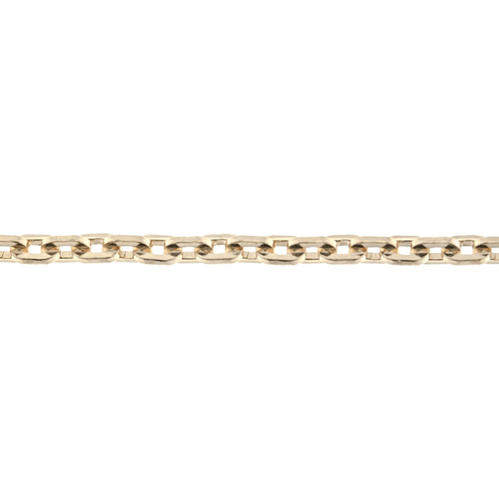 14/20 Yellow Gold-Filled 2.5MM Square Cable Chain  Myron Toback Inc. 14/20 Yellow Gold-Filled 2.5MM Square Cable Chain