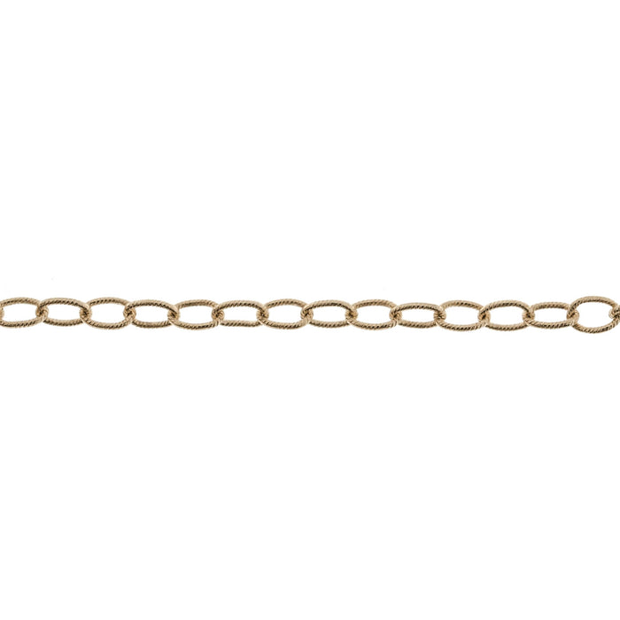 14/20 Yellow Gold-Filled 2.5MM Twisted Cable Chain  Myron Toback Inc. 14/20 Yellow Gold-Filled 2.5MM Twisted Cable Chain