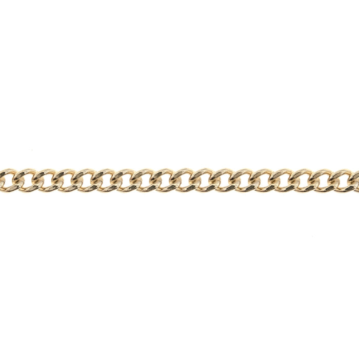 14/20 Yellow Gold-Filled 2.7MM Flat Curb Chain  Myron Toback Inc. 14/20 Yellow Gold-Filled 2.7MM Flat Curb Chain