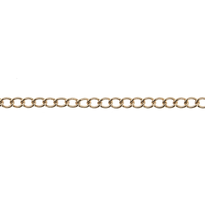 14/20 Yellow Gold-Filled 2MM Curb Chain  Myron Toback Inc. 14/20 Yellow Gold-Filled 2MM Curb Chain