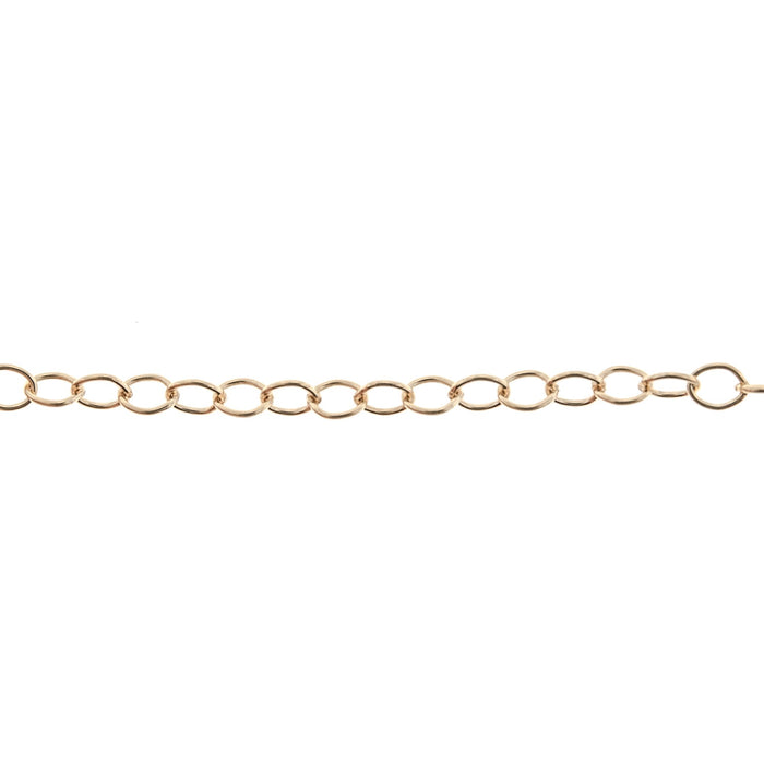 14/20 Yellow Gold-Filled 3.2MM Cable Chain  Myron Toback Inc. 14/20 Yellow Gold-Filled 3.2MM Cable Chain
