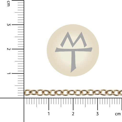 14/20 Yellow Gold-Filled 3.3MM Cable Chain  Myron Toback Inc. 14/20 Yellow Gold-Filled 3.3MM Cable Chain
