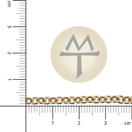 14/20 Yellow Gold-Filled 3.4MM Cable Chain  Myron Toback Inc. 14/20 Yellow Gold-Filled 3.4MM Cable Chain