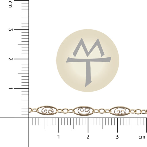 14/20 Yellow Gold-Filled 3.5MM Filigree Chain  Myron Toback Inc. 14/20 Yellow Gold-Filled 3.5MM Filigree Chain