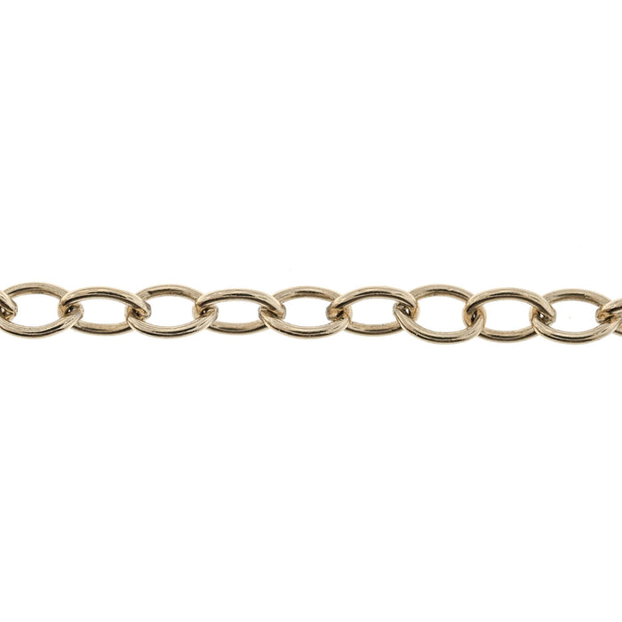 14/20 Yellow Gold-Filled 3.9MM Cable Chain  Myron Toback Inc. 14/20 Yellow Gold-Filled 3.9MM Cable Chain