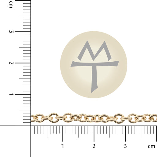 14/20 Yellow Gold-Filled 3MM Cable Chain  Myron Toback Inc. 14/20 Yellow Gold-Filled 3MM Cable Chain