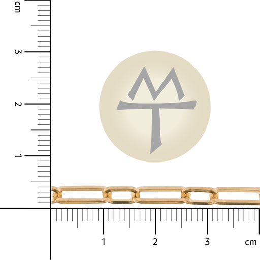 14/20 Yellow Gold-Filled 4.2MM Elongated Cable Chain  Myron Toback Inc. 14/20 Yellow Gold-Filled 4.2MM Elongated Cable Chain