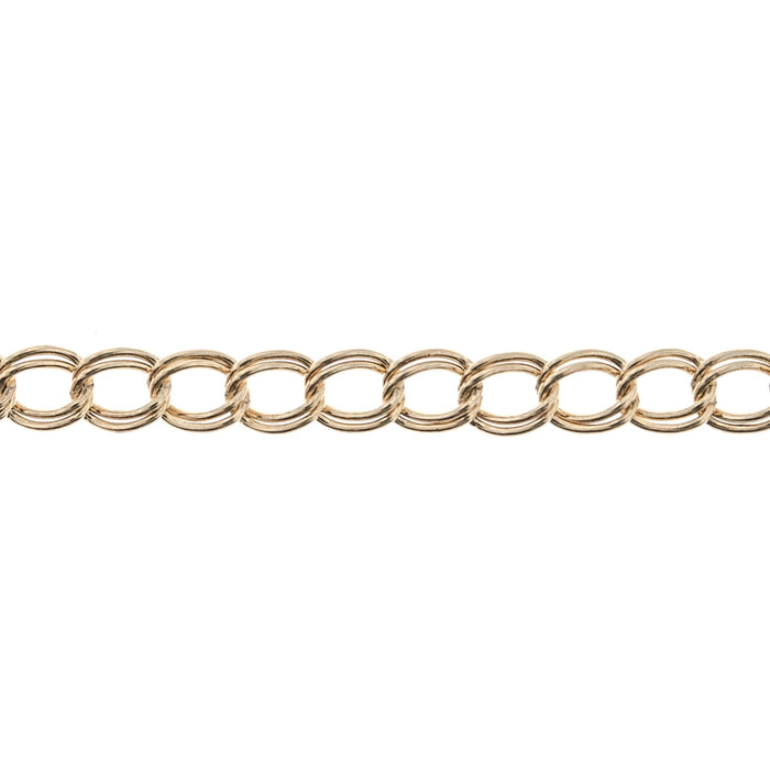 14/20 Yellow Gold-Filled 4.6MM Double Link Curb Chain  Myron Toback Inc. 14/20 Yellow Gold-Filled 4.6MM Double Link Curb Chain