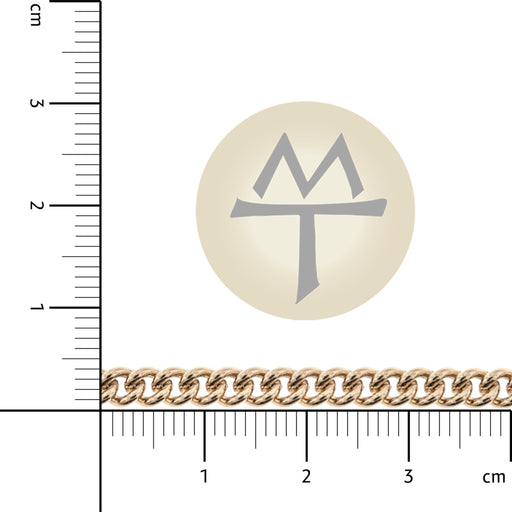 14/20 Yellow Gold-Filled 4MM Curb Chain  Myron Toback Inc. 14/20 Yellow Gold-Filled 4MM Curb Chain